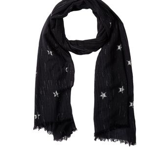 Striped Merino Wool Star Scarf